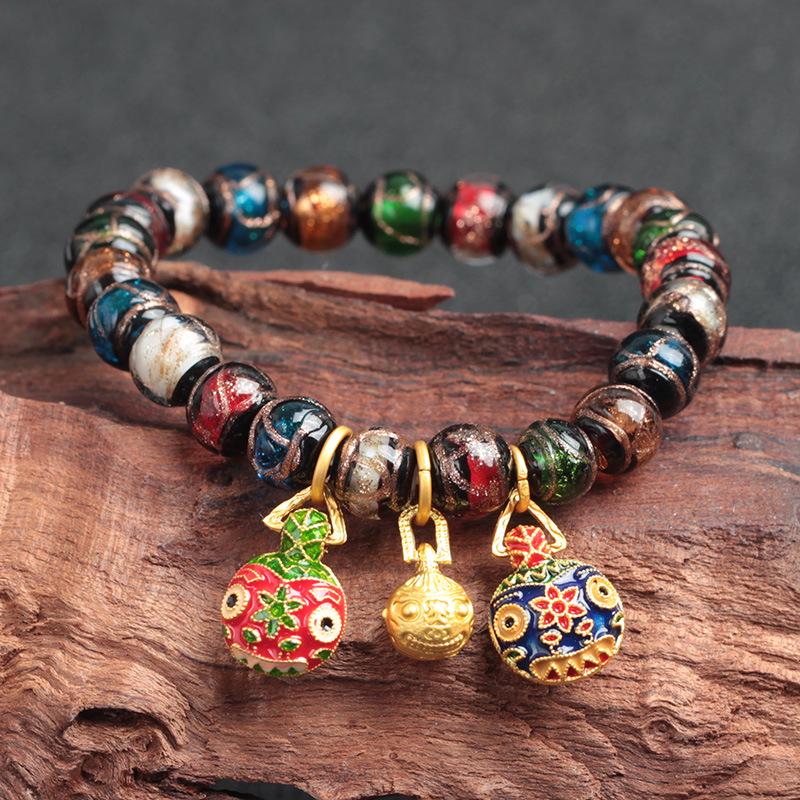 Pixiu Woven Bracelet & Necklace Set - Handmade Family of Three Jewelry