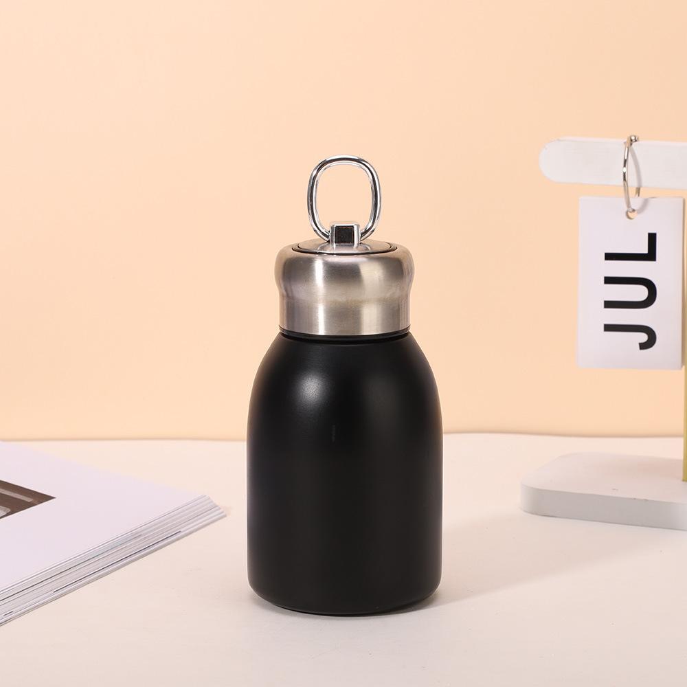 New High-value Mini Chubby Ding Big Belly Cup 304 Stainless Steel Vacuum Thermos Portable Ring Tumbler