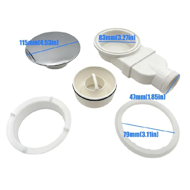 Low Profile Bathroom Drain With Large Drainages Capacity And Corrosions Resistant Shower Room Floor Drain Easyly Clean