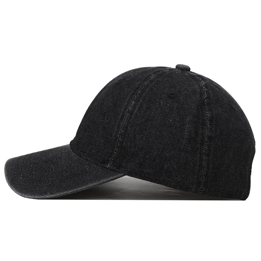 High Quality Solid Color Denim Baseball Cap Snapback Hat Women Men Adjustable Vintage Washed Cotton Dad Hats Casquette 2025