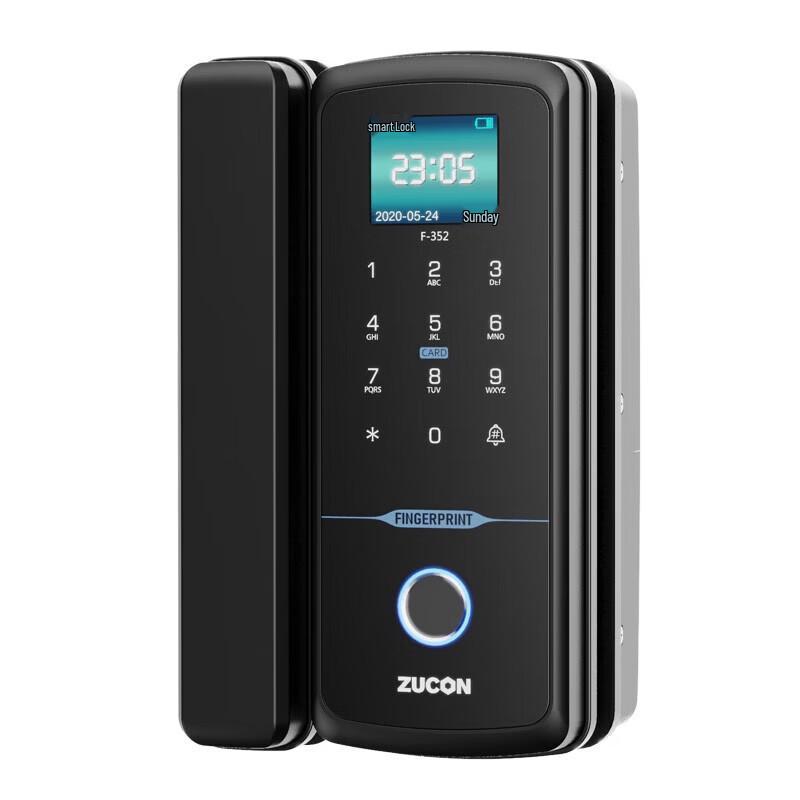 ZUCON F352 Smart Fingerprint Glass Door Lock CN plug (adapter included)