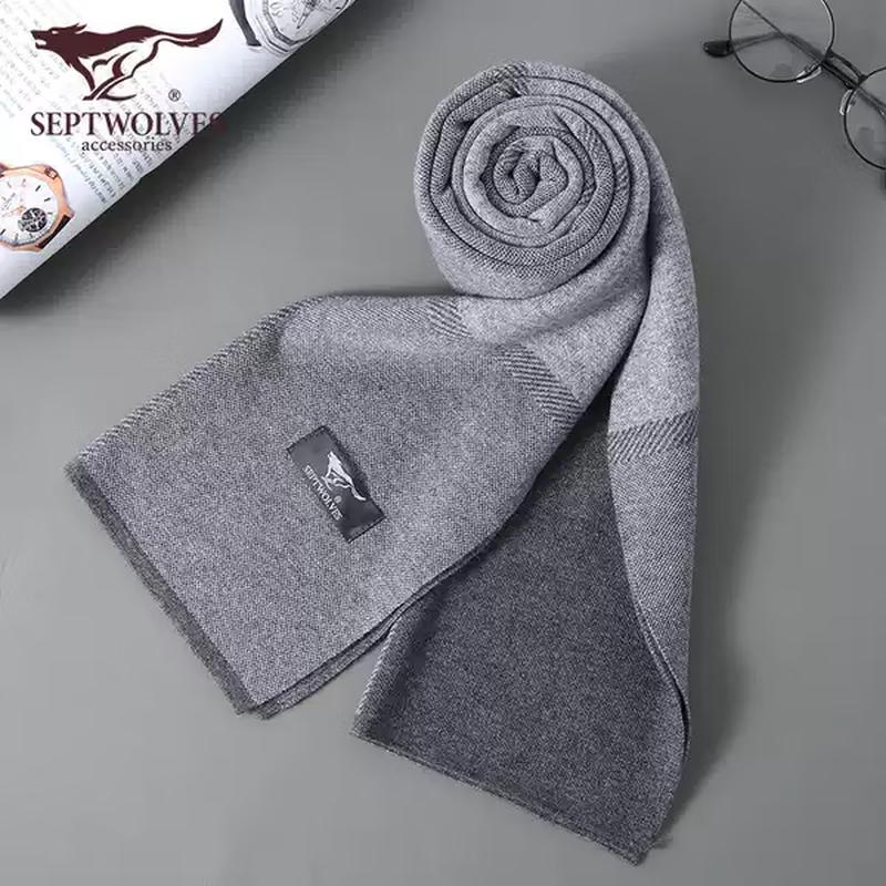 

Мужской утолщенный зимний шарф Septwolves
