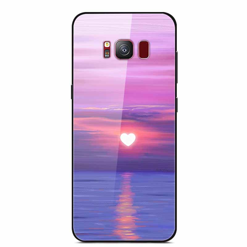 Glass Back Cover For Samsung S8 Plus Phone Case S8Plus Hard Tempered Glass Case For Samsung Galaxy S8 Plus Case S 8 Soft Edge