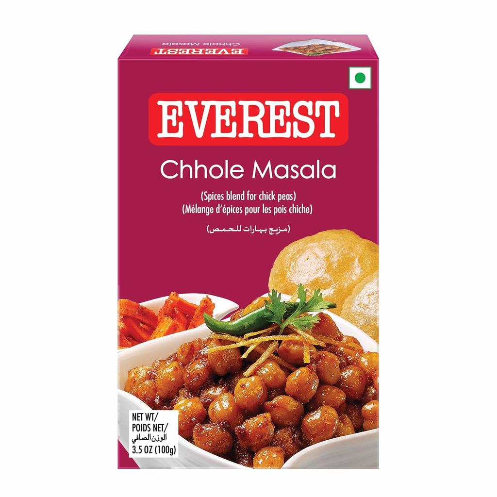 EVEREST Masala Chhole 100 Gram Pack Of 4 Authentic Indian Spice Blend For Chickpea Dishes