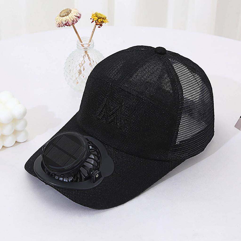 Solar Charging Fan Hat Sunshade Sun Breathable Cap Outdoor Leisure Construction Work
