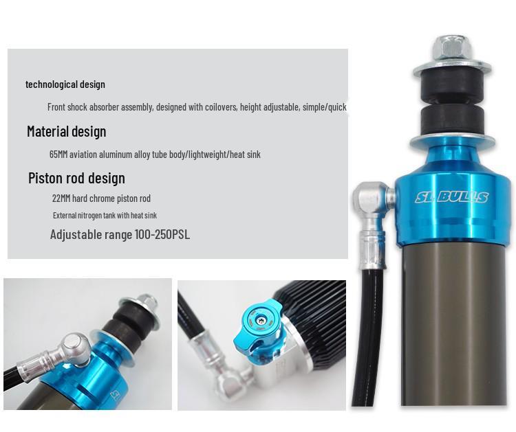 Rich 7 Adjustable Nitrogen Shock Absorber & 2-Inch Lift Kit