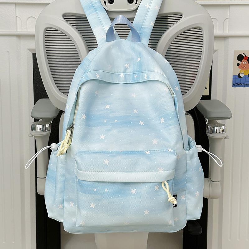 Schoolbag New High-value Student Schoolbag Small Fresh College Wind Mori Star Pattern Backpack Girls Sweet Backpack