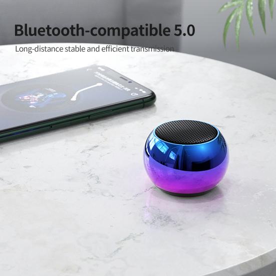 M3 Wireless Speaker High Fidelity Surround Sound Effect Portable Bluetooth-compatible5.0 Mini Multifunctional Sound Box for Indoor