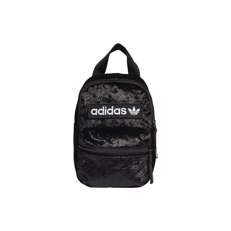Adidas Originals Classic Logo Badge Decorated Sports Leisure Mini Backpack Women Backpacks Black ED5872 Mini