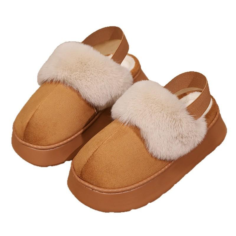 Damen Winter Warme Hausschuhe Dicke Sohle Fleecegefüttert Warmer Stiefel Outdoor Schneestiefel für Damen