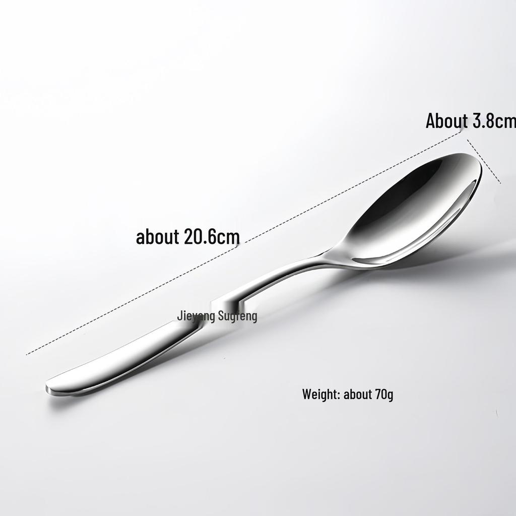 Stainless Steel 304 Cutlery Set: Fork, Spoon, Knife for Hotel, Home, Western Cuisine, Includes Soup and Coffee Spoon, Steak Knife, and Fork.