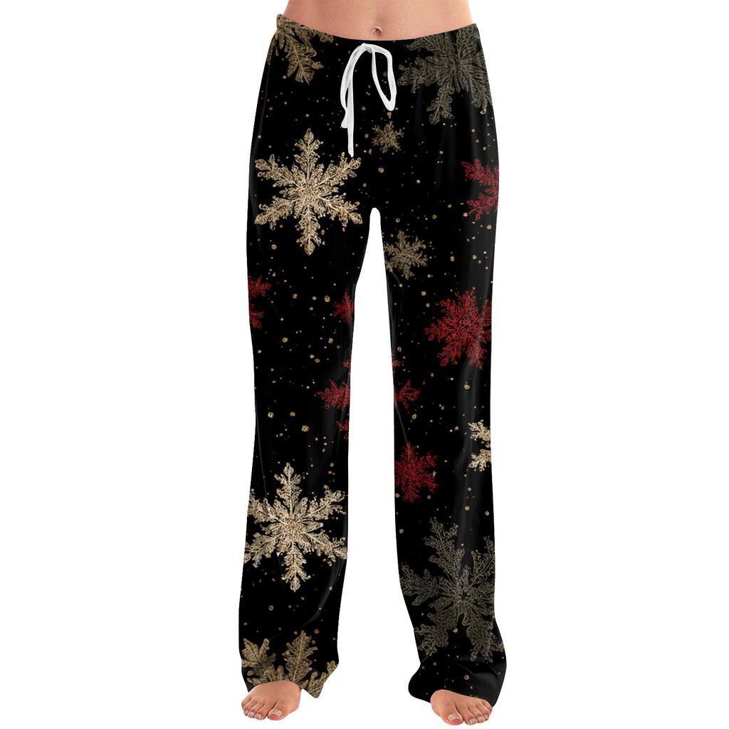 Women's Fashion Loose Casual  Printed Casual Pants
