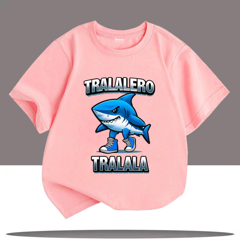 

Italian Brainrot Print Children T-shirts Summer Fashion Funny Casual Tops for Boys Girls Colorful Kids Short Sleeve T-shirts 150