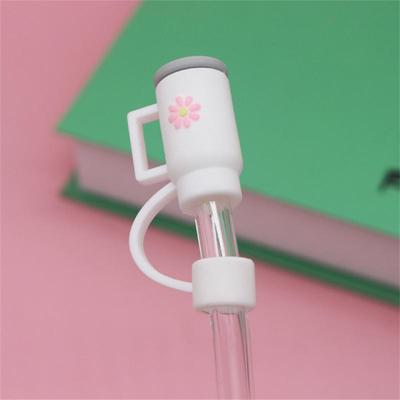 Straw Fashion Dust Straight Pipe Multiple Colors Available Household Cute Soft Rubber Simple 7-8mm Straw Suitable For Use