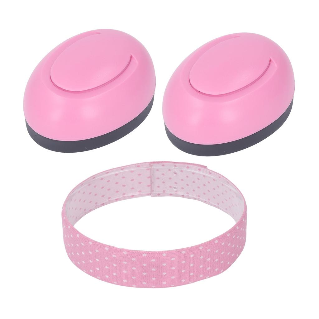 Baby Ear Muff Elastic Hearing Protection Noise Blocking Infant Earmuff for Sleep Travel Pink