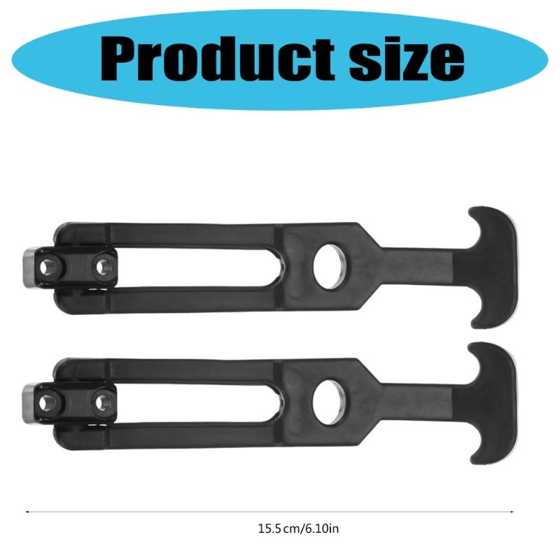 2Pcs T Handle Hasp Rubber Flexible Draw Latches with Screws Shock Absorbing Latches Replacement Toolbox Latches