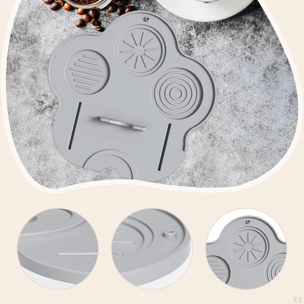 Coffee Tamper Mat Corner Pad Tool Silicone Soft Anti Slip Portafilter Espresso Accessory