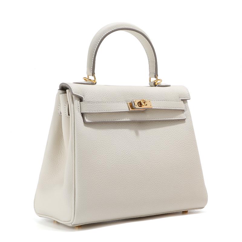 Top Grain Cowhide Kelly High-End Women's Genuine Leather Handbag/Shoulder Crossbody Bag