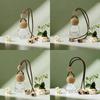 1Pcs Perfume Glass Bottle Empty Car Air Freshener Pendant With Wooden Caps Refillable Car Essential Oil Diffuser Bottle