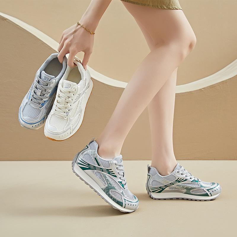 Plateausohle Deutsche Trainingsschuhe Sommer Neu Dünnes Netz Atmungsaktiv Sport Joggen Forrest Gump Schuhe