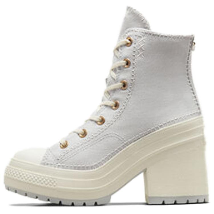 Converse Chuck 70 De Luxe High-Top Canvas Shoes Women Sneakers Gray White A07551C