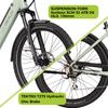 DERUIZ Electrice Bike Quartz SUV Ebike 27.5'' MTB Electric Bike for Adults,250W Motor,48V13.4Ah Battery,Hydraulic Disc Brakes Up To 161KM