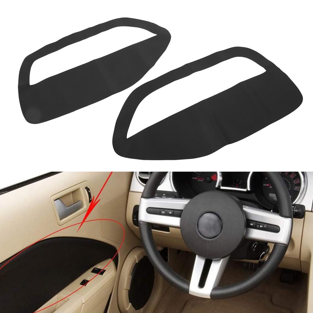 2pcs Front Door Panel Insert Card Cover Left Right Microfiber Lther Replacement for 20052009