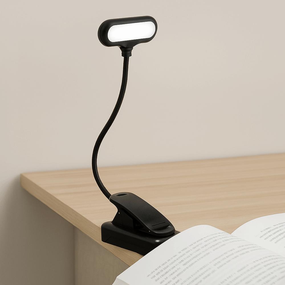 Flexible Clip-On Lamp Mini Reading Table Lamp Bedside Lamp LED Book Light Learning