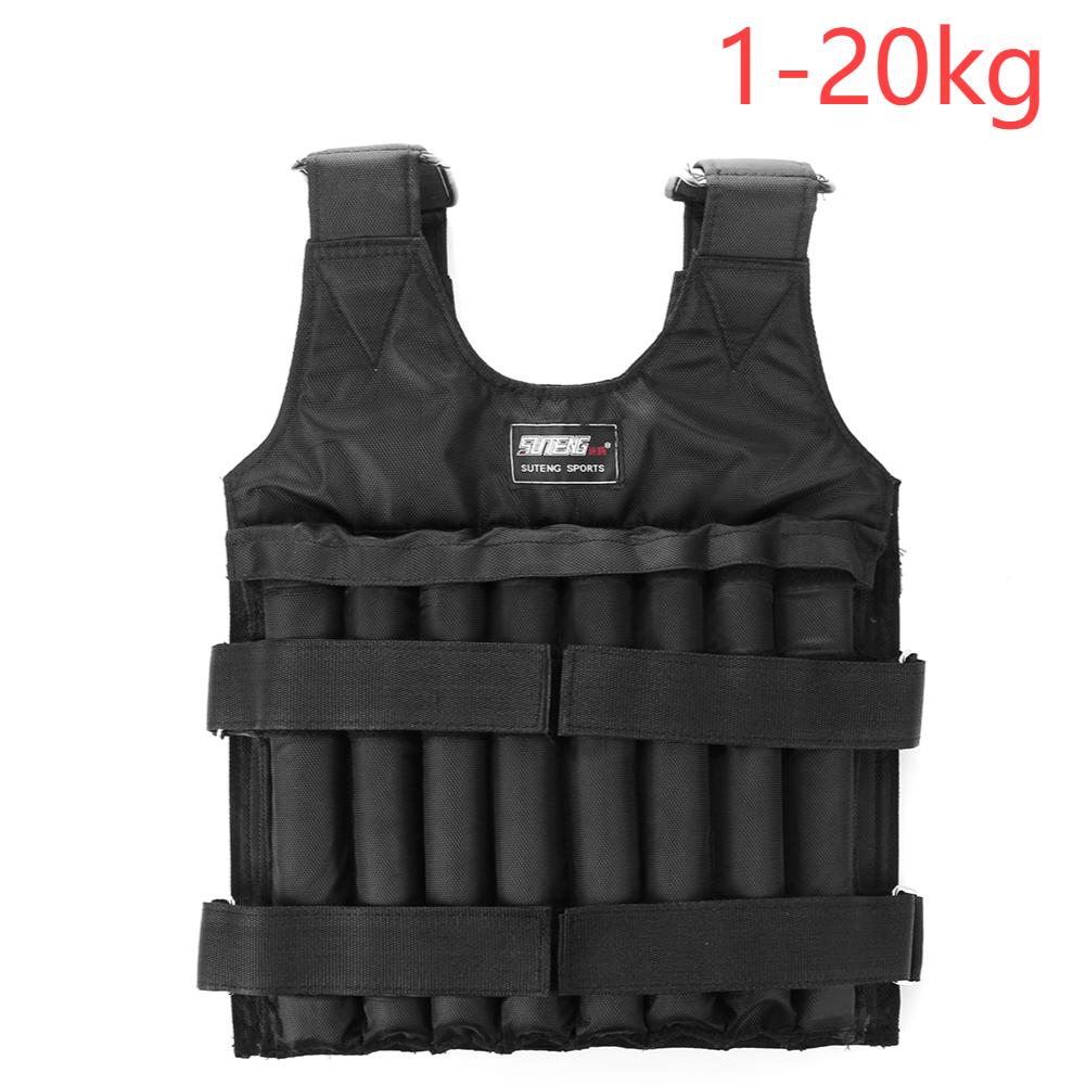 3/15/20/35/50kg Loading Weight Vest Jacket Sand Clothing for Running Training Fitness Equipment Adjustable Waistcoat Jackets