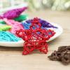 DIY Accessories Festival Ornaments Wedding Party Xmas Tree ArtifIcial Rattan Star Pentagram Shape Christmas Gift Sepak Takraw