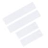 4Pcs Bookmark Mold Blank DIY Silicone Epoxy Pendant Jewelry Mirror Surface Craft White