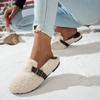 Women's Cotton Shoes Low-cut Lamb Wool Warm Peas Cotton Slippers Indoor and Outdoor Fashion Cotton Shoes