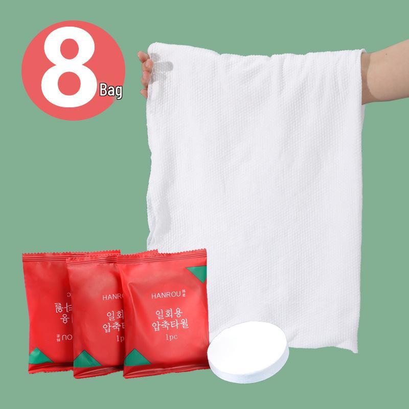 Extra Large Compressed Pure Cotton Bath Towel - Disposable & Extra Thick for Travel and Hotel Use