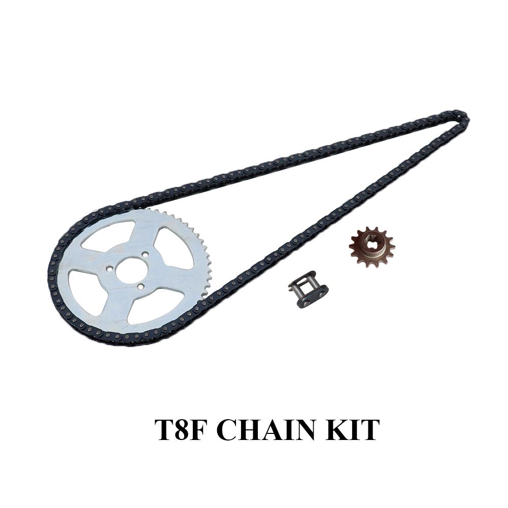 49cc Mini Pocket Bike 108 Links Chain 54T Rear Sprocket & T8F 14T Front Sprocket Pinion Gear For Mini Pocket Motorcycle Kart ATV