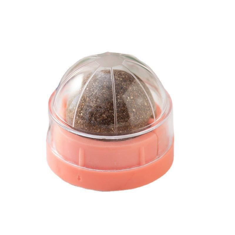 Catnip Teething Ball: Bite-Resistant, Self-Play Toy for Kittens - Cleans Teeth, Relieves Boredom, and Lickable.