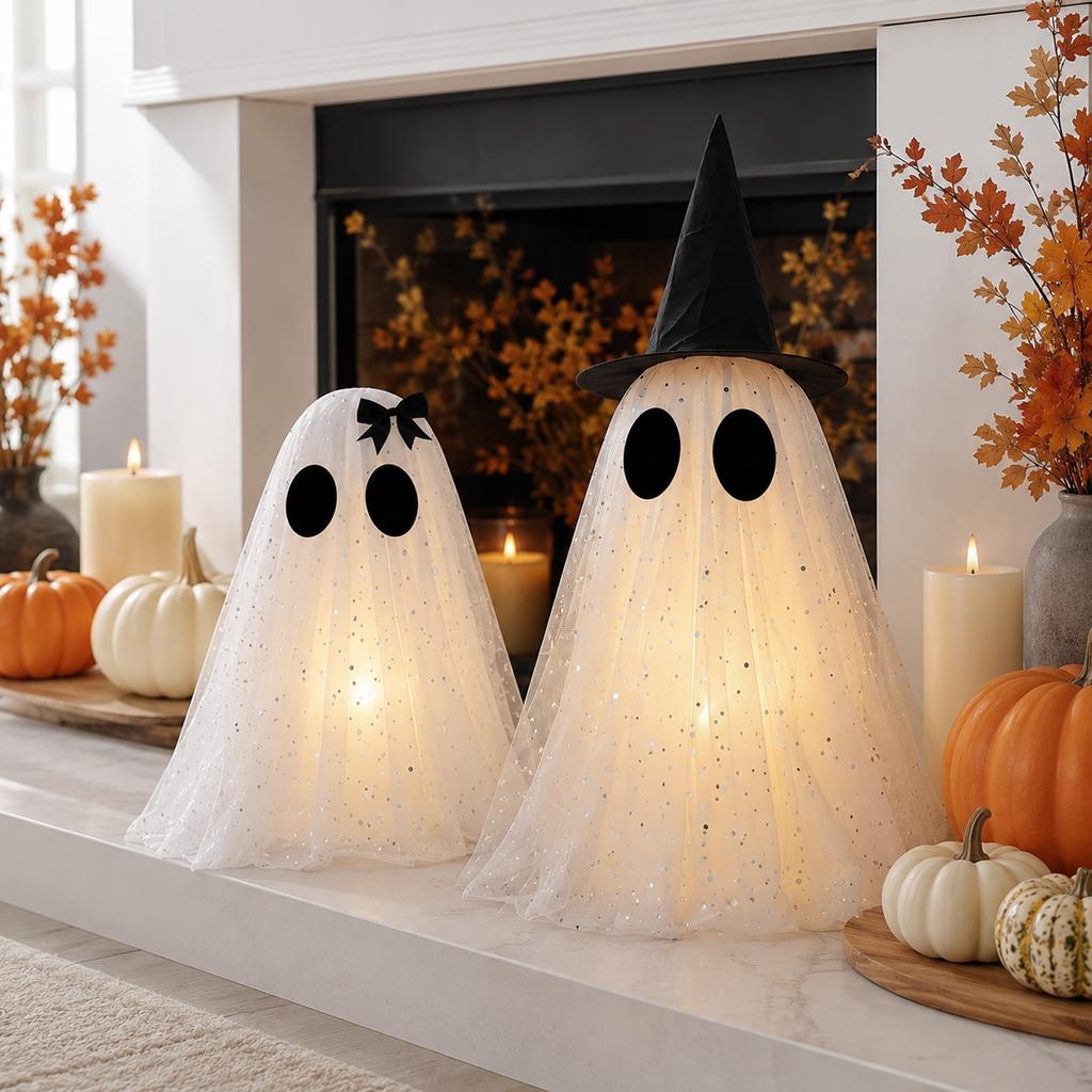 Halloween Tulle Tabletop Decoration for Party Home Decor