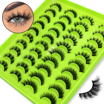 Wimpern 3D Faux Mink Wimpern Natürliche Falsche Wimpern Dramatische Flauschige Weiche Volumen Wimpern Wimpernverlängerung Make-up