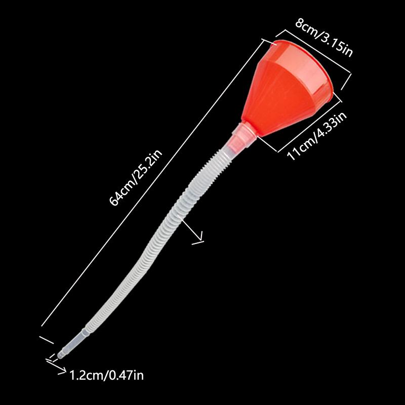 3 Pcs Fuel Plastic Funnels With Detachable Spout And Filter For Garage Motorcycle Car Van Truck Refueling Engine Diesel Petrol