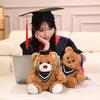 Cute Graduation Teddy Bear with Doctor's Hat - Commemorative Gift for Students