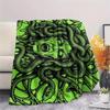 Green Mucus Reaper Print Flannel Blanket,High quality Comfortable for All Seasons,Home Decor,Warmth and Comfort,Perfect for Christmas Gifts