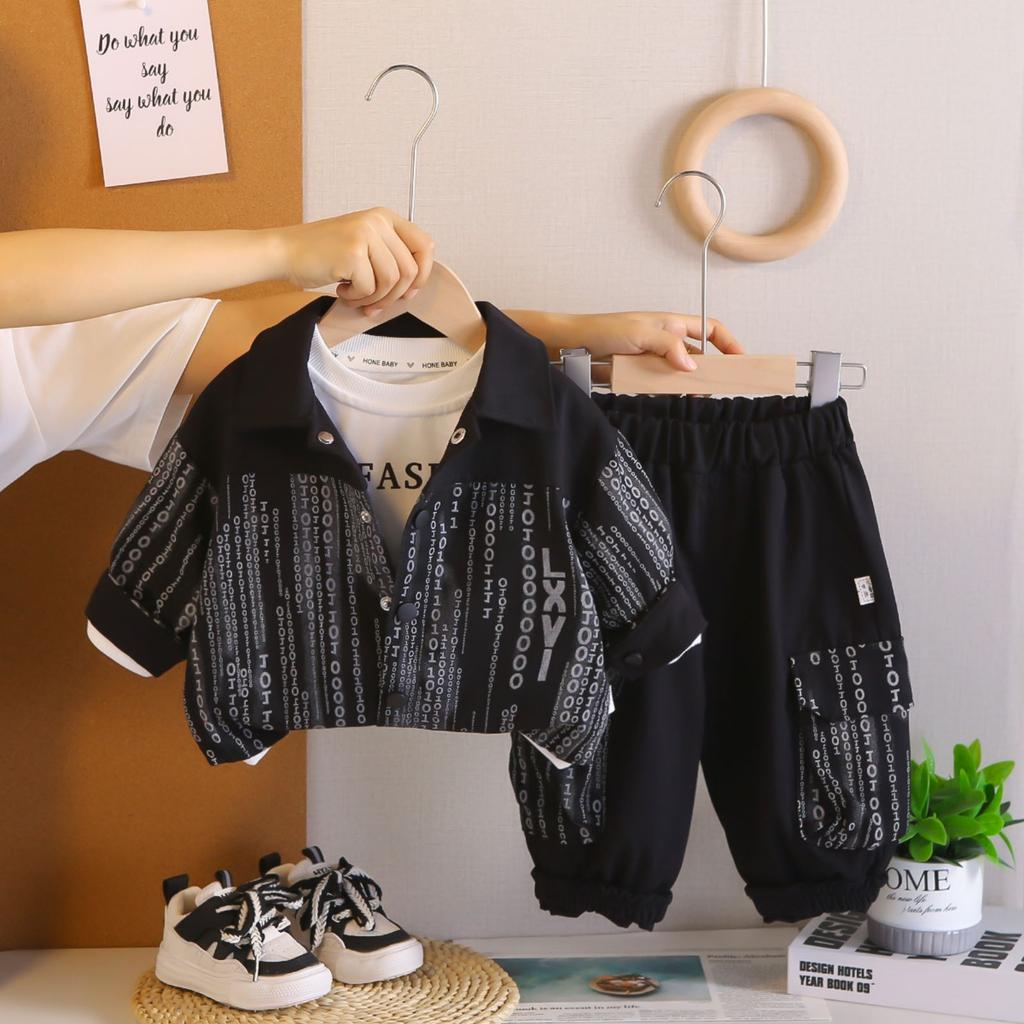 Barn Casual Långärmad Set, Bekväma Vardagskläder