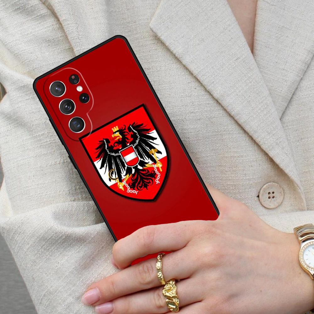 Austria Flag Cell Phone Case for Samsung Galaxy S26 Ultra S25 S24 S23 S22 S21 S20 Note10 Cover