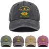 Simple and Versatile Fashion Letter Printing Washed Retro Old Soft Top Sunshade Unisex Baseball Cap