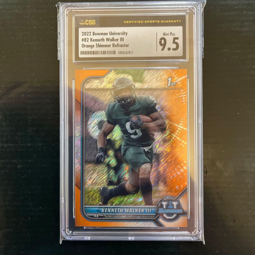 Used CSG 2022Bowman NFL Kenneth Walker III