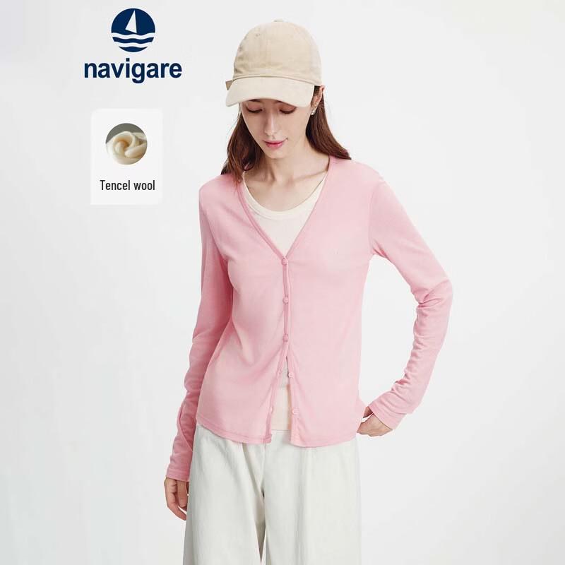 Navigare Women s Faux Two-Piece Long Sleeve T-Shirt L