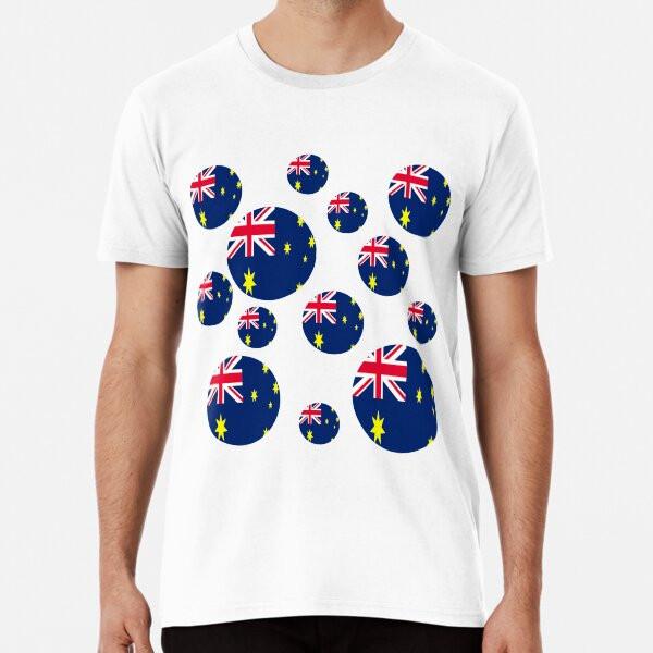 Australian flags (1) Premium T-Shirt S to 5XL Made in the AU/USA T-Shirt