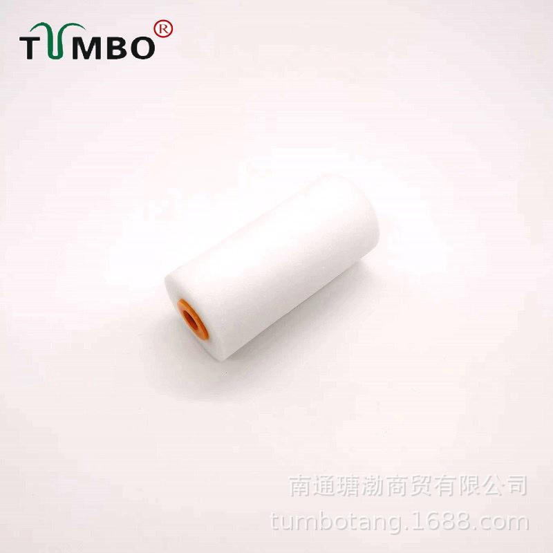 3" Oil-Based Solvent-Resistant High-Density Sponge Roller Brush for Smooth, Mark-Free Wall Touch-Ups