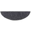 Self Adhesive Stair Treads 20 Pcs 56 X 17 X 3 Cm Dark Gray Semi Round