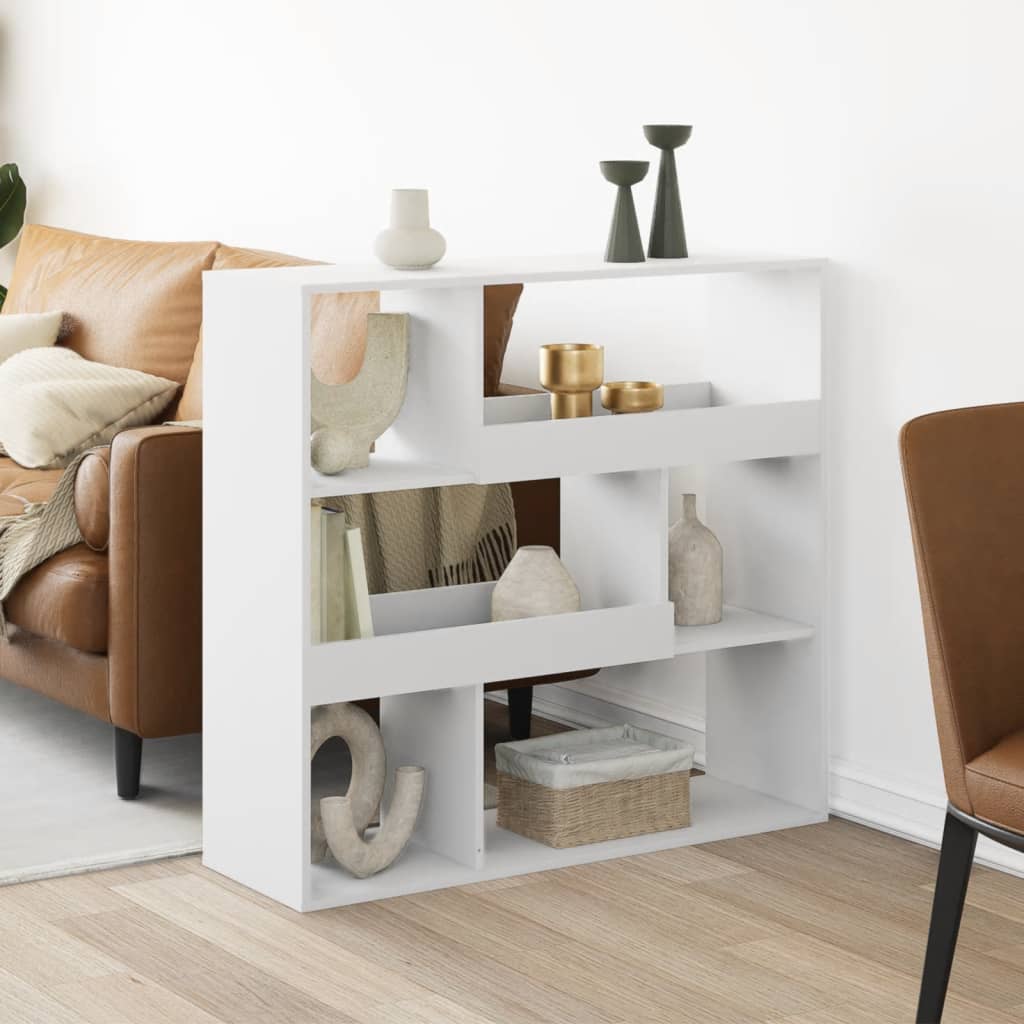 Room Divider White 100 x 33 x 94.5 cm Engineered Wood