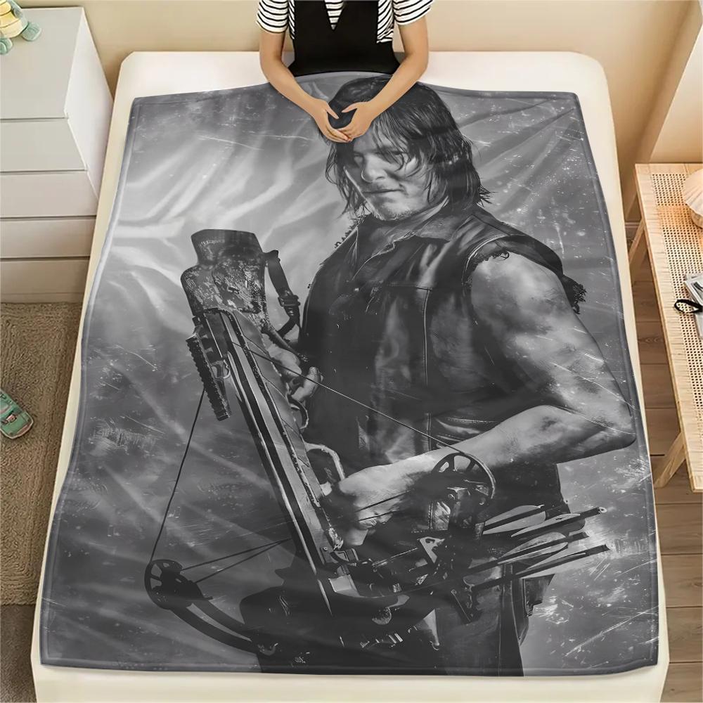 Darryl Print Flannel Blanket,High quality Comfortable for All Seasons,Home Decor,Warmth and Comfort,Perfect for Christmas Gifts